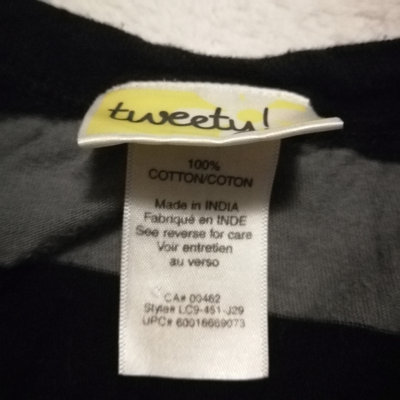 Tweety Striped Nightshirt / Nightdress - Picture 3 of 6